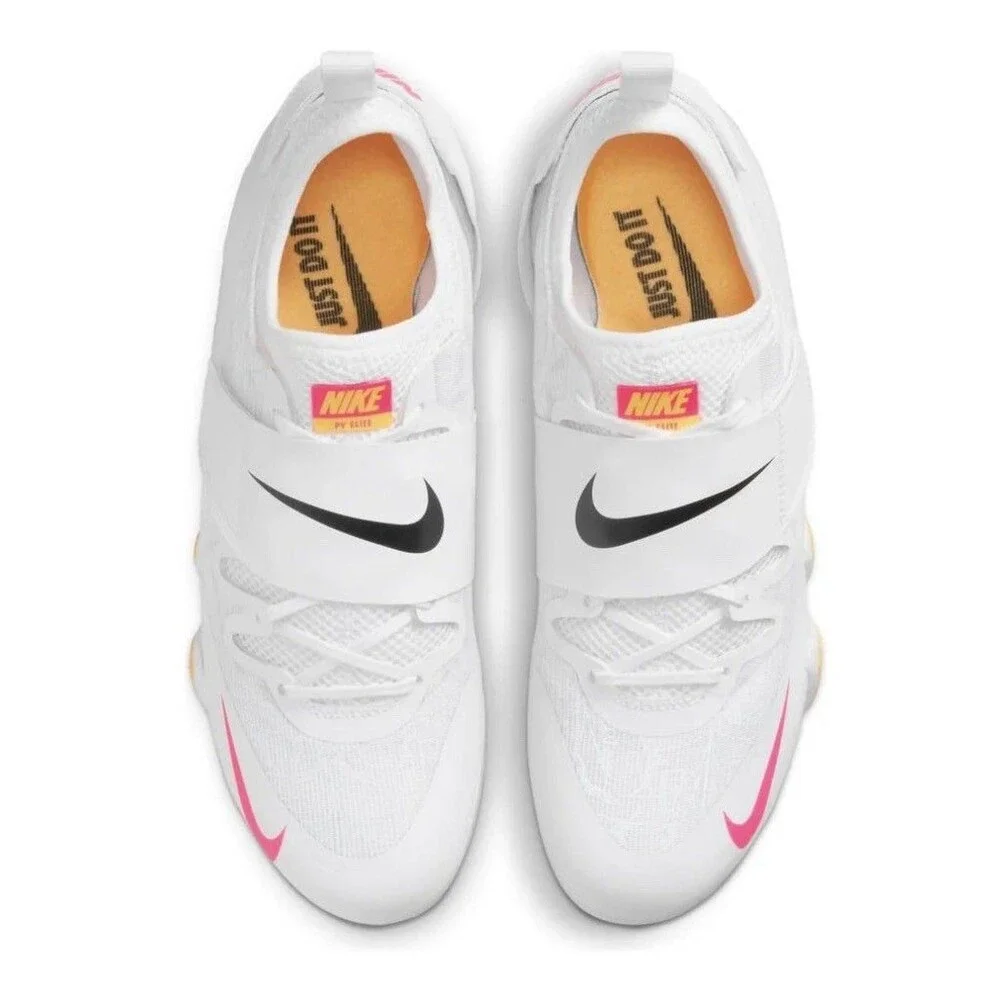 Mens SZ 12 Nike Zoom Pole Vault Elite 3 Track Shoes White Orange New
